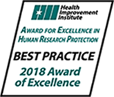 Award of Excellence for Best Practice in Human Research Protection 