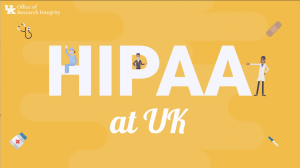 HIPAA at UK