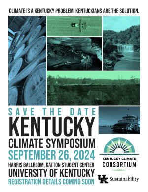 save-the-date flyer for the Kentucky Climate Symposium