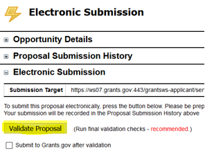 Electronic submission box