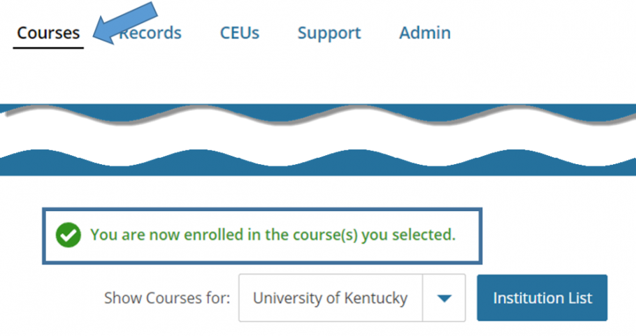 Courses Selected