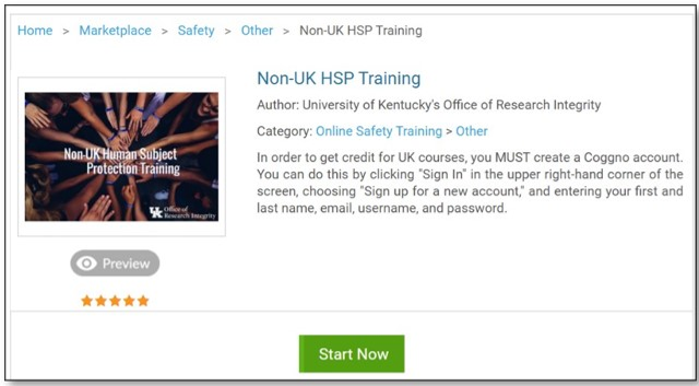 Non-UK HSP Training