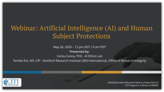 Artificial Intelligence and Human Subject Protections
