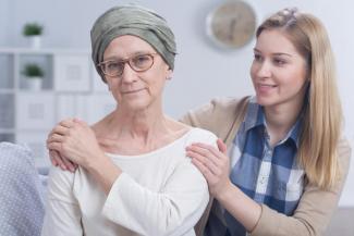 Chemotherapy patient and caregiver