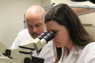 Dr. Chris Norris and Jenna Gollihue