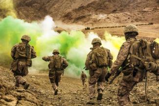 U.S. Marines in training in Jordan