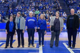 Sanders Brown researchers at Rupp Arena