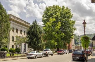 Photo of rural town square