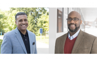 Photo of UK College of Arts and Sciences professors Gerald L. Smith (left) and Derrick E. White (right).