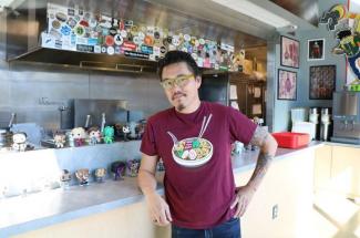Alumnus Dan Wu is a popular chef and the founder of Atomic Ramen. The community activist's family moved to Lexington when he was in sixth grade. Photo by Jenny Wells-Hosley.