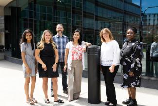 The team includes researchers (left to right) Anu Annabathula, Jacklyn Vollmer, W. Jay Christian, Shyanika Rose, Judy van de Venne and Ariel Arthur. Mark Cornelison | UK Photo