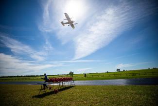 This flight experiment campaign is part of a NASA-sponsored multi-university research collaboration to improve weather awareness for drones, air taxis and urban flight management. 