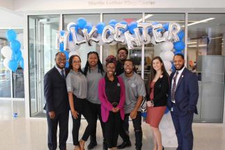 UK Martin Luther King Center staff at the grand opening of the center's new location in the Gatton Student Center in 2018.