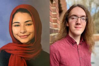 UK Beckman Scholars Elaf Ghoneim and Parker Sornberger