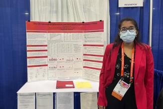 Sireesha Gutti won first place at the regional fair with her project titled, "Sex Chromosomal Differences and Increased Leukemia Rates in Males."