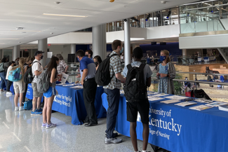 UK undergraduate students at the 2021 Research + Creative Experience Expo.