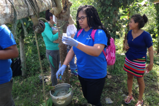 UK students helped create a filtration system for Ecuadorian villagers. Photo provided by Wayne Sanderson.