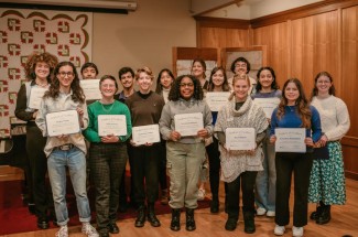 The student winners of the 2022 Oswald Research and Creativity awards represent diverse fields of study from biological sciences to fine arts. Photo provided by OUR.