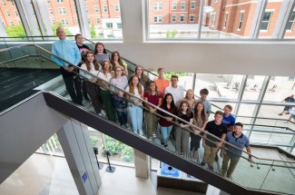 High school students participating in the ACTION Program, a year-round program that teaches them basics of cancer science. Photo taken on June 28, 2021. Pete Comparoni | UK Photo