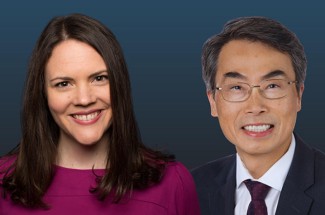 Columbia University's Rebecca A. Haeusler, Ph.D., (left) and Stanford University's Joseph C. Wu, M.D., Ph.D., will be honored at the UK Gill Heart and Vascular Institute Cardiovascular Research Day in October. Photos provided.
