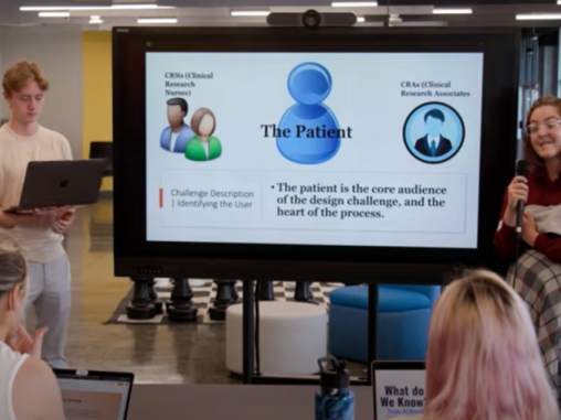 A design thinking course tasked UK students last semester with the challenge of improving the diagnostic experience for cancer patients at the Markey Cancer Center.