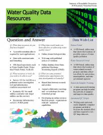 2018 KY Watershed Forum Roundtable Water Quality Data Resources
