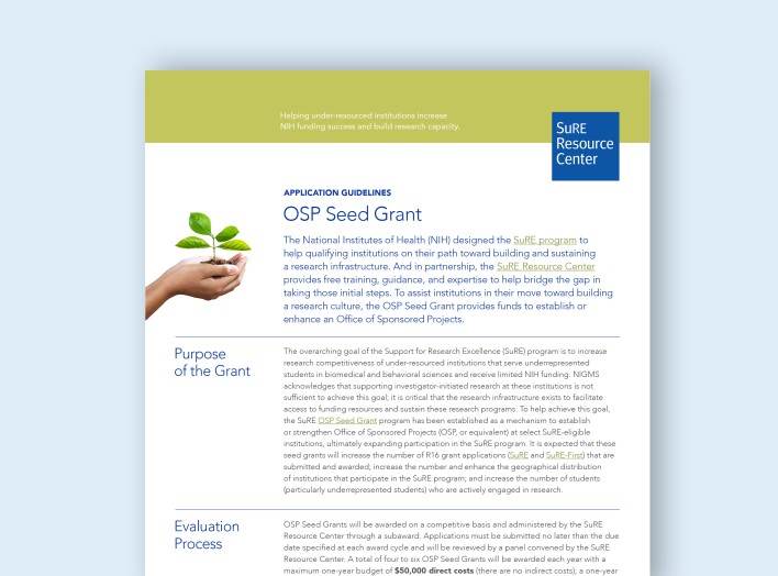 OSP Seed Grant Guidelines