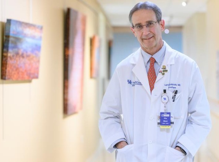 Larry Goldstein, M.D., chair of the University of Kentucky Department of Neurology. Photo by Shaun Ring.