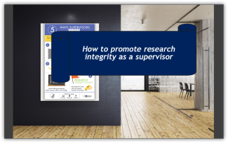 How to Promote Research Integrity as a Supervisor